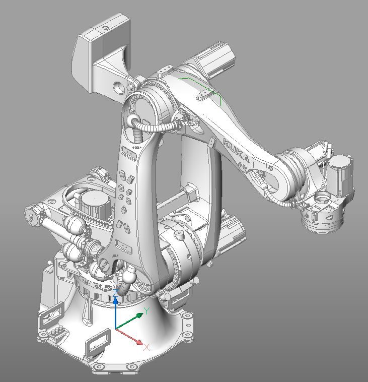 Original 3D model of a KUKA robot